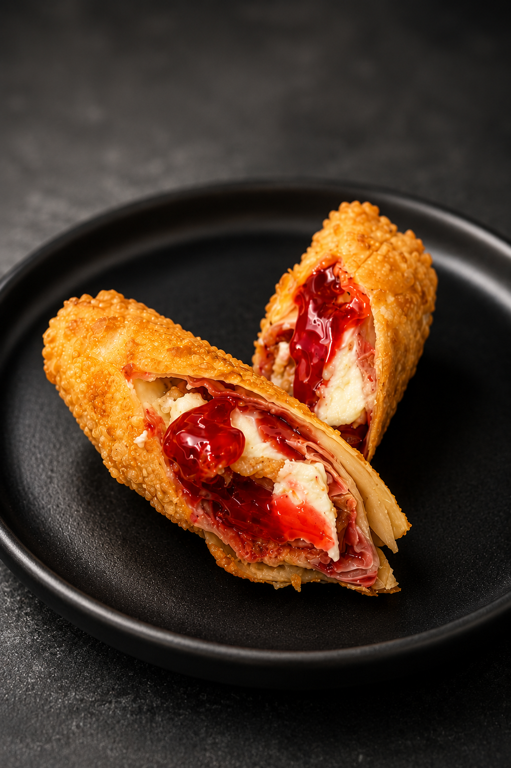 Strawberry Cheesecake Egg Roll